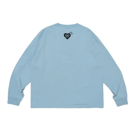 Human Made Graphic LS T Shirt Blue (2)