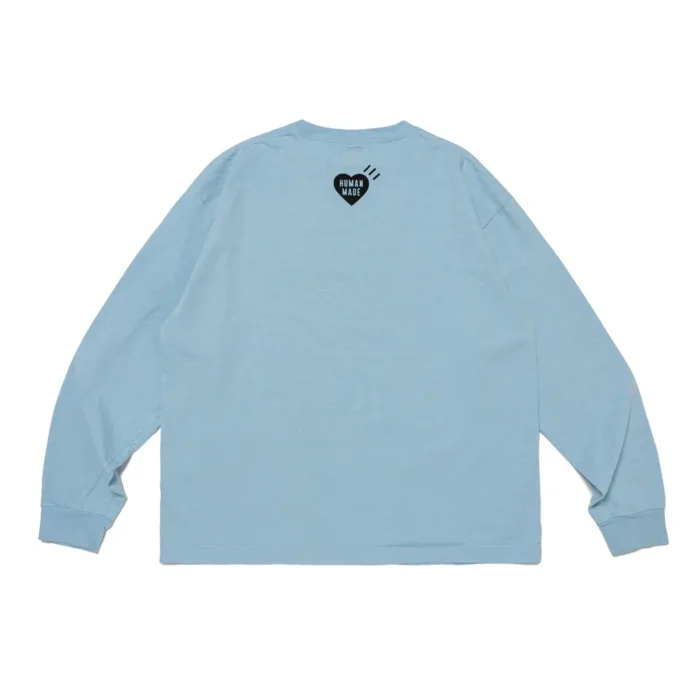 Human Made Graphic LS T Shirt Blue (2)