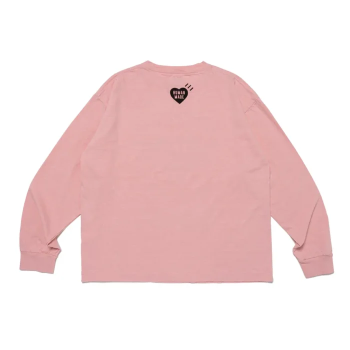 Human Made Graphic LS T Shirt Pink (2)