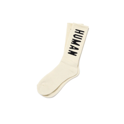 Human Made HM Logo Socks White (1)