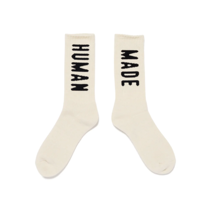 Human Made HM Logo Socks White (2)