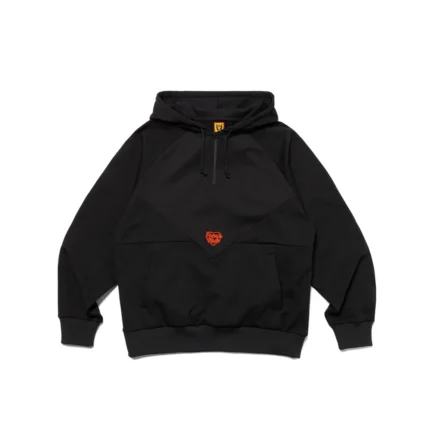 Human Made Half Zip Hoodie Black (1)