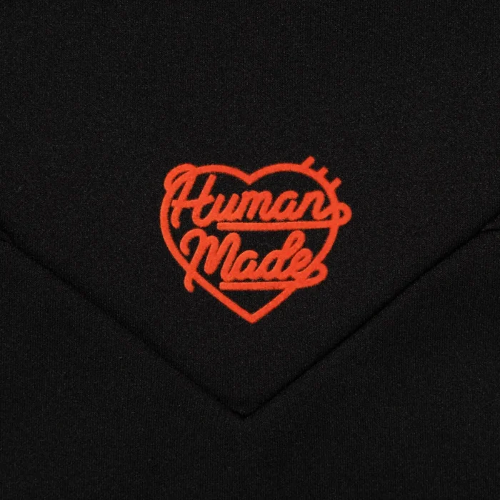 Human Made Half Zip Hoodie Black (2)