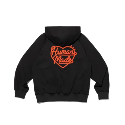 Human Made Half Zip Hoodie Black (3)