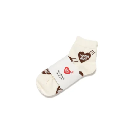 Human Made Heart Short Socks Brown (2)