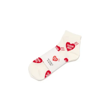 Human Made Heart Short Socks Red (2)