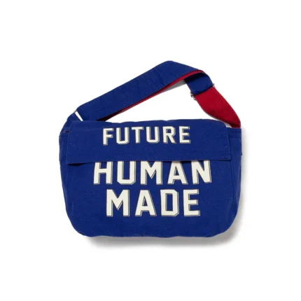 Human Made Mail Bag Large Blue (1)