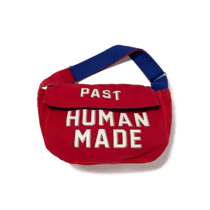 Human Made Mail Bag Large Red (1)