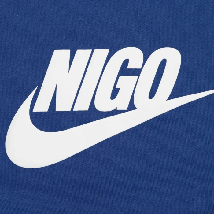 Human Made NRG Nigo Crew FLC Sweatshirt Navy (2)