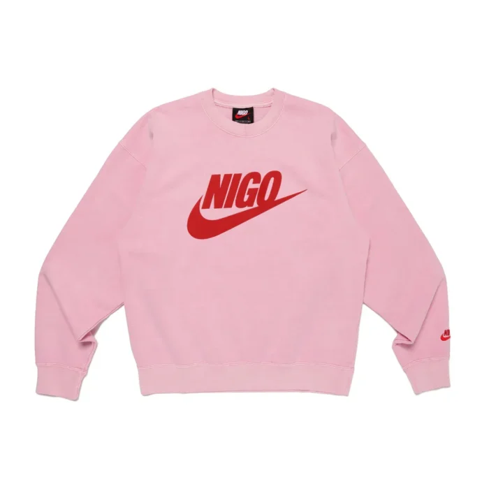 Human Made NRG Nigo Crew FLC Sweatshirt Pink (1)