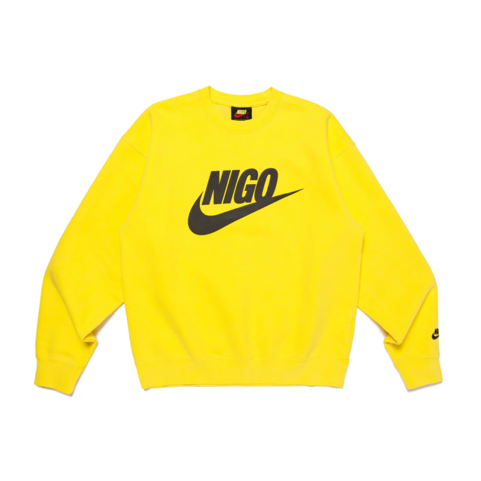 Human Made NRG Nigo Crew FLC Sweatshirt Yellow