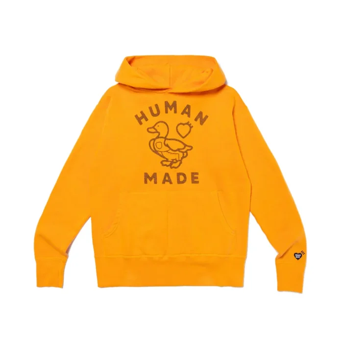 Human Made Tsuriami Hoodie Yellow (1)